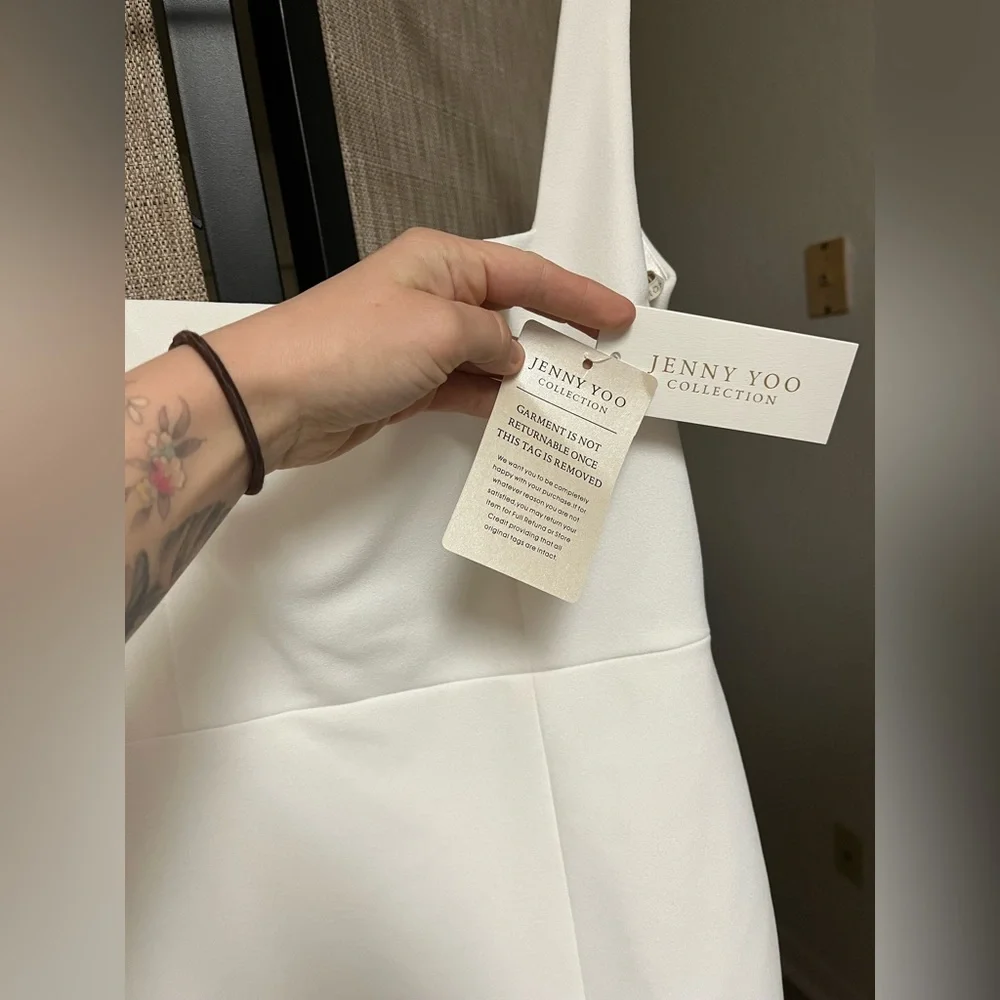 Jenny Yoo, BRAND NEW, NEVER WORN, Size Small/6, Little White Dress 🤍 - Picture 2 of 12